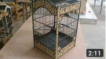 birdcage with carving