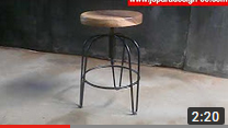 Iron Stool with Industrial Style